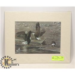 ROBERT BATEMAN PRINT EAGLES AT BRACKENDALE