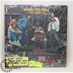LP THE WHO - WHO ARE YOU PICTURE DISC