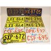 Image 1 : BOX OF VINTAGE ALBERTA LICENSE PLATES
