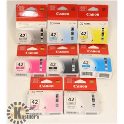 SEALED 8 CANON PIXMA CARTRIDGES VARITY OF