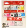 Image 1 : SEALED 8 CANON PIXMA CARTRIDGES VARITY OF