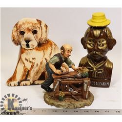 BOX OF COLLECTABLES NINA LYMAN GOLDEN RETRIEVER