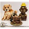 Image 1 : BOX OF COLLECTABLES NINA LYMAN GOLDEN RETRIEVER