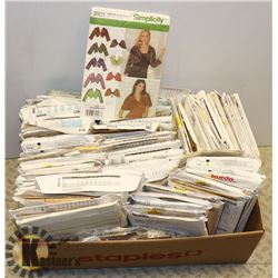 SEWING PATTERNS ASSORTED USED & NEW HOME,