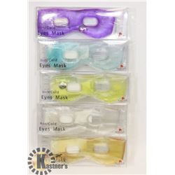 LOT OF 5 HOT/COLD EYE MASKS