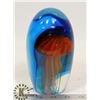 Image 1 : HAND BLOWN GLASS ART OF JELLYFISH.