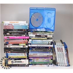 MISCELLANEOUS OF APPROXIMATELY 60 DVD MOVIES.