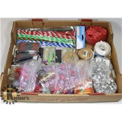 FLAT OF KIDS CRAFTING SUPPLIES