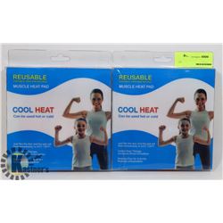 LOT OF TWO COOL/ HEAT MUSCLE PADS