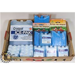 FLAT OF ASSORTED ICE PACKS