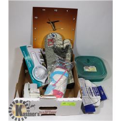 FLAT OF HOME AND KITCHEN ITEMS INCLUDING