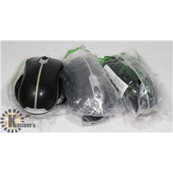 LOT OF THREE CORDED MICE