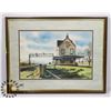 Image 1 : VINTAGE TRAIN STATION FRAMED PICTURE