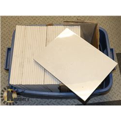 BIN WITH 37 TOPBRO CERAMICS 10"X13" WALL