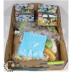 FLAT OF BUILDING TOYS AND MORE
