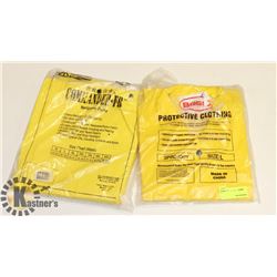 LOT OF TWO RAIN JACKETS, ONE LARGE, ONE MEDIUM