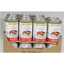 CASE OF DIAMOND BRAND MACKEREL IN BRINE