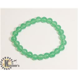 #155- GREEN ADVENTURINE BEAD BRACELET/ 8mm/ 7.5"