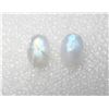Image 2 : LOT OF 2 MATCHED OVAL MOONSTONE GEMSTONE,