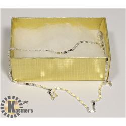 925 STERLING SILVER NECKLACE 24 INCH, STAMPED,