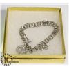 Image 1 : STERLING SILVER CHARM BRACELET