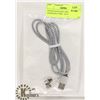 Image 1 : INTERCHANGEABLE PHONE CHARGING CORD - SILVER,