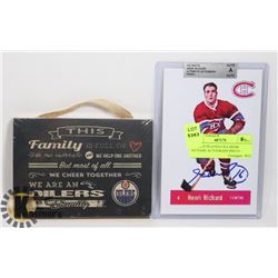 AUTHENTICATED 4 X 6 HENRI RICHARD AUTOGRAPH PHOTO