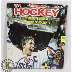 1984 O-PEE-CHEE HOCKEY STICKER ALBUM
