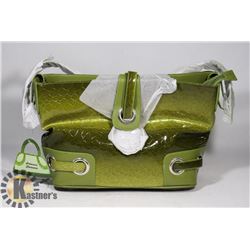 NEW GREEN PRINCESS FLORENCE SNAKE SKIN BAG
