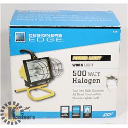 UNUSED POWER WORK LIGHT 500 WATT HALOGEN