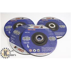 BUNDLE OF 7 X 1/8" GRINDING WHEELS