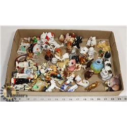 FLAT OF ASSORTED MINI COLLECTIBLES FIGURES