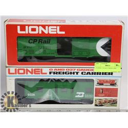 2 LIONEL 0 SCALE TRAIN CARS