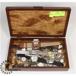 JEWELRY BOX OF WATCHES
