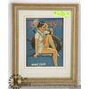Image 1 : WW2 PIN UP GIRL LIBERTY MAGAZINE FRAMED
