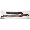 Image 1 : WW2 CANADIAN MACHETE WITH LEATHER SHEATH