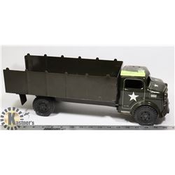 LARGE MARX PRESSED STEEL ARMY TRUCK