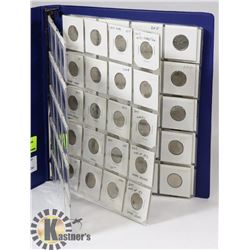 CANADIAN COIN COLLECTION (IN BINDER)- 120 QUARTERS