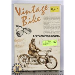 1912 HENDERSON MODEL A MOTORCYCLE KIT