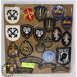 MILITARY PATCHES- LOT OF 22