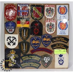 MILITARY PATCHES- LOT OF 23