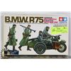 Image 1 : TAMIYA BMW R75 GERMAN MOTORCYCLE WITH SIDE CAR MOD