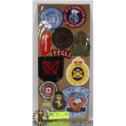 MILITARY PATCHES- LOT OF 12