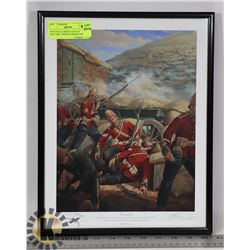 WOUNDED LIMITED EDITION MILITARY THEMED FRAMED PRI