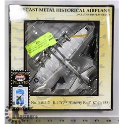 LIBERTY BELL B-17G DIECAST HISTORICAL AIRPLANE MOD