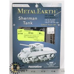 METAL EARTH 3-D LASER CUT MODEL KIT- "SHERMAN TAN