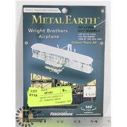 METAL EARTH 3-D LASER CUT MODEL KIT- "WRIGHT BROS