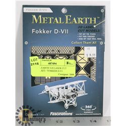 METAL EARTH 3-D LASER CUT MODEL KIT- "FOKKER D-V1