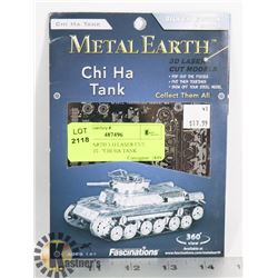 METAL EARTH 3-D LASER CUT MODEL KIT- "CHI HA TANK
