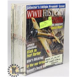 WORLD WAR 2 HISTORY MAGAZINES- LOT-